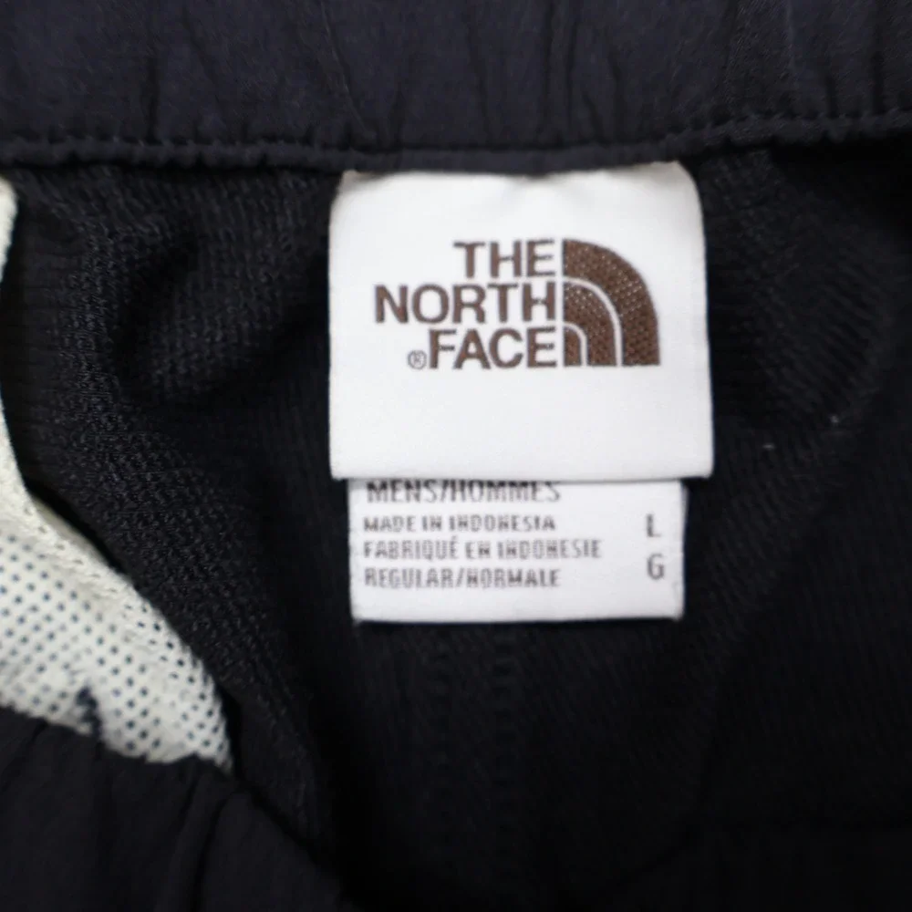 North Face Pants Mens Large Black Belted Hiking Outdoor‎ Trail Rain Wind 34x28
